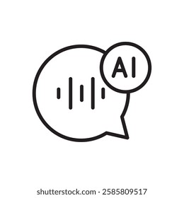Chat bubble AI voice communication