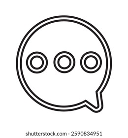 Chat Bubble App Icon illustration vector and template 10 EPS