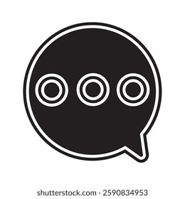 Chat Bubble App Icon illustration vector and template 10 EPS