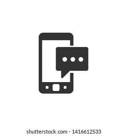 Chat Bubble App Icon vector and template