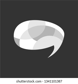 chat or bubble or callout logo design inspiration. logo template. editable vector