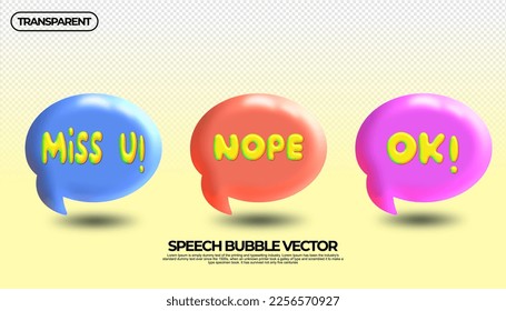 burbuja de chat diseñador vectorial colorido azul naranja rosa