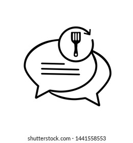 Chat bubble concept line icon.Message  symbol design. Outline vector of chat bubble icons for UI and UX, website or mobile application.