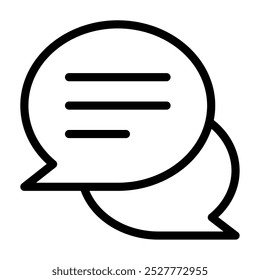 Chat Bubble Creative Agency icon illustration