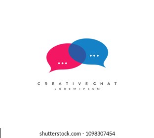 Chat Bubble Creative Logo Design