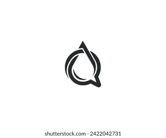 Chat Bubble with Drop of Water o Blood Consult Logo Concept símbolo del símbolo de diseño Elemento de diseño. Agua, Aqua, Logotipo Droplet. Plantilla de logotipo de ilustración de vector