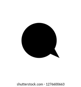 Chat bubble flat icon.Social media comment icon. EPS 10 vector.