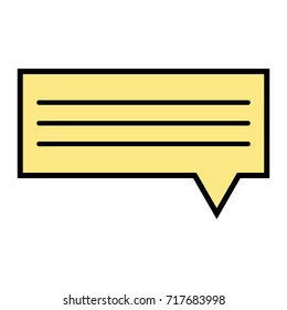 chat bubble graphic text message