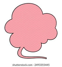 chat burbuja semitono dibujado a mano color Ilustración vectorial