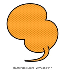chat bubble halftone hand drawn color vector illustration