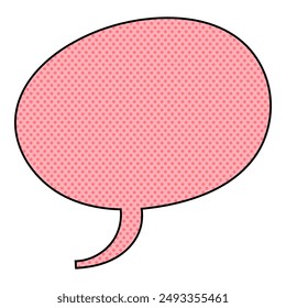 chat bubble halftone hand drawn color vector illustration