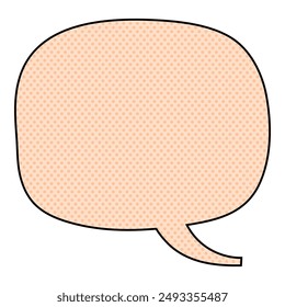 chat bubble halftone hand drawn color vector illustration