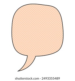 chat bubble halftone hand drawn color vector illustration