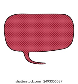 chat burbuja semitono dibujado a mano color Ilustración vectorial