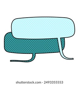 chat burbuja semitono dibujado a mano color Ilustración vectorial