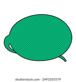 chat bubble halftone hand drawn color vector illustration