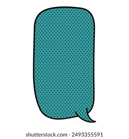 chat bubble halftone hand drawn color vector illustration