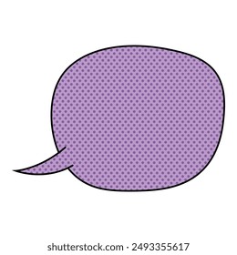 chat bubble halftone hand drawn color vector illustration