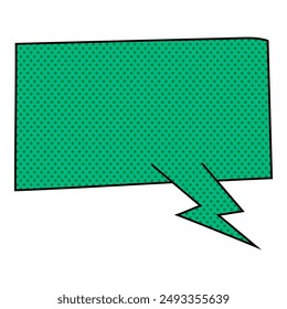 chat burbuja semitono dibujado a mano color Ilustración vectorial