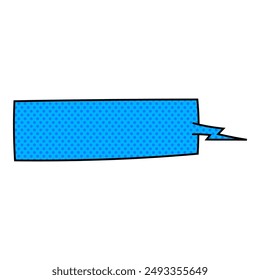 Chat Bubble Halbton Handgezeichnete Farbe Vektorillustration