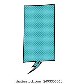 chat bubble halftone hand drawn color vector illustration