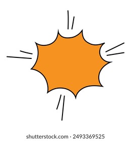 chat bubble hand drawn color vector illustration