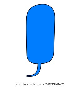 chat bubble hand drawn color vector illustration