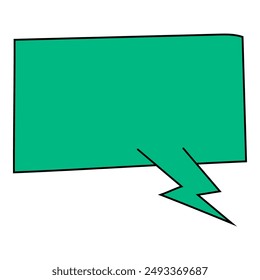 chat bubble hand drawn color vector illustration
