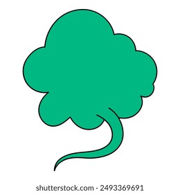 Chat Bubble Handgezeichnete Farbe Vektorillustration