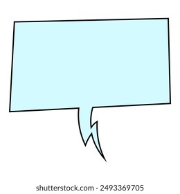 Chat Bubble Handgezeichnete Farbe Vektorillustration