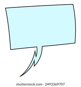 Chat Bubble Handgezeichnete Farbe Vektorillustration