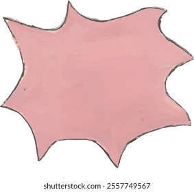 Chat bubble hand drawn watercolor illustration clipart