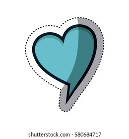 chat bubble heart icon stock image, vector illustration design