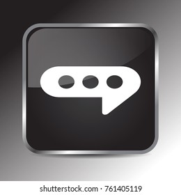 chat Bubble icon 3d, for Internet icon and application icon. Vector eps 10.