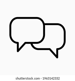 icono de burbuja de chat para el mejor símbolo de conversación