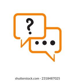 chat bubble icon of color style  design vector