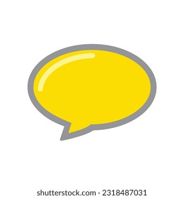 icono de burbuja de chat del vector de diseño de estilo de color