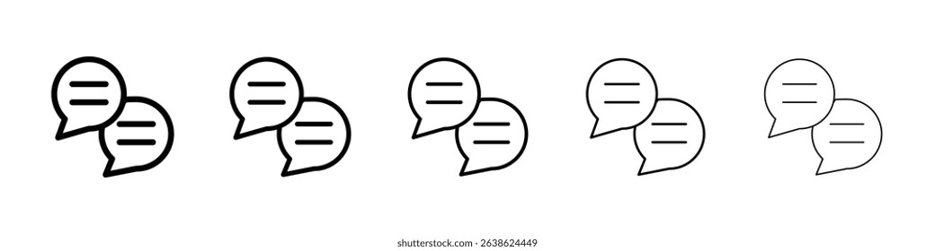Chat bubble icon concept. graphic design, logo, Web, UI.