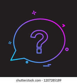 Chat bubble icon design vector