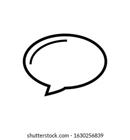 chat bubble icon design vector template