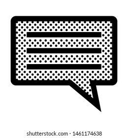 Chat Bubble. Icon with Dots Style.