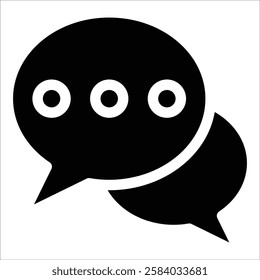 Chat Bubble Icon Element For Design