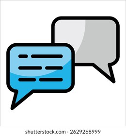Chat Bubble Icon Element For Design