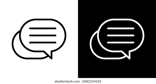 Icono de la burbuja de un Vector del estilo plano