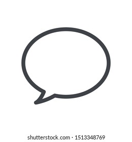 Chat bubble icon isolated on white background. Conversation symbol modern, simple, vector, icon for website design, mobile app, ui. Vector Illustration