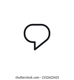 Chat bubble icon isolated on white background. Texting symbol modern, simple, vector, icon for website design, mobile app, ui. Vector Illustration