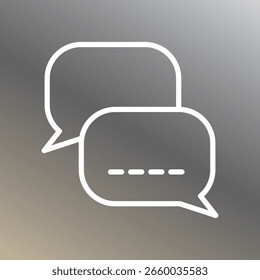 Chat-Blasensymbol - Liniensprechsymbol