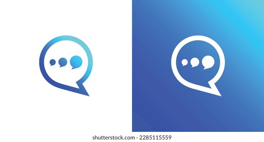 Logo-Design-Vorlage für Chat-Blase-Symbole