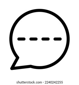 chat bubble icon or logo isolated sign symbol vector illustration - high quality black style vector icons

