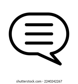 chat bubble icon or logo isolated sign symbol vector illustration - high quality black style vector icons
